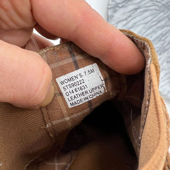 Sperry Womens 7.5 Brown Booties Top Sider Cognac Liberty Leather Shackle Buckle - Picture 9 of 11